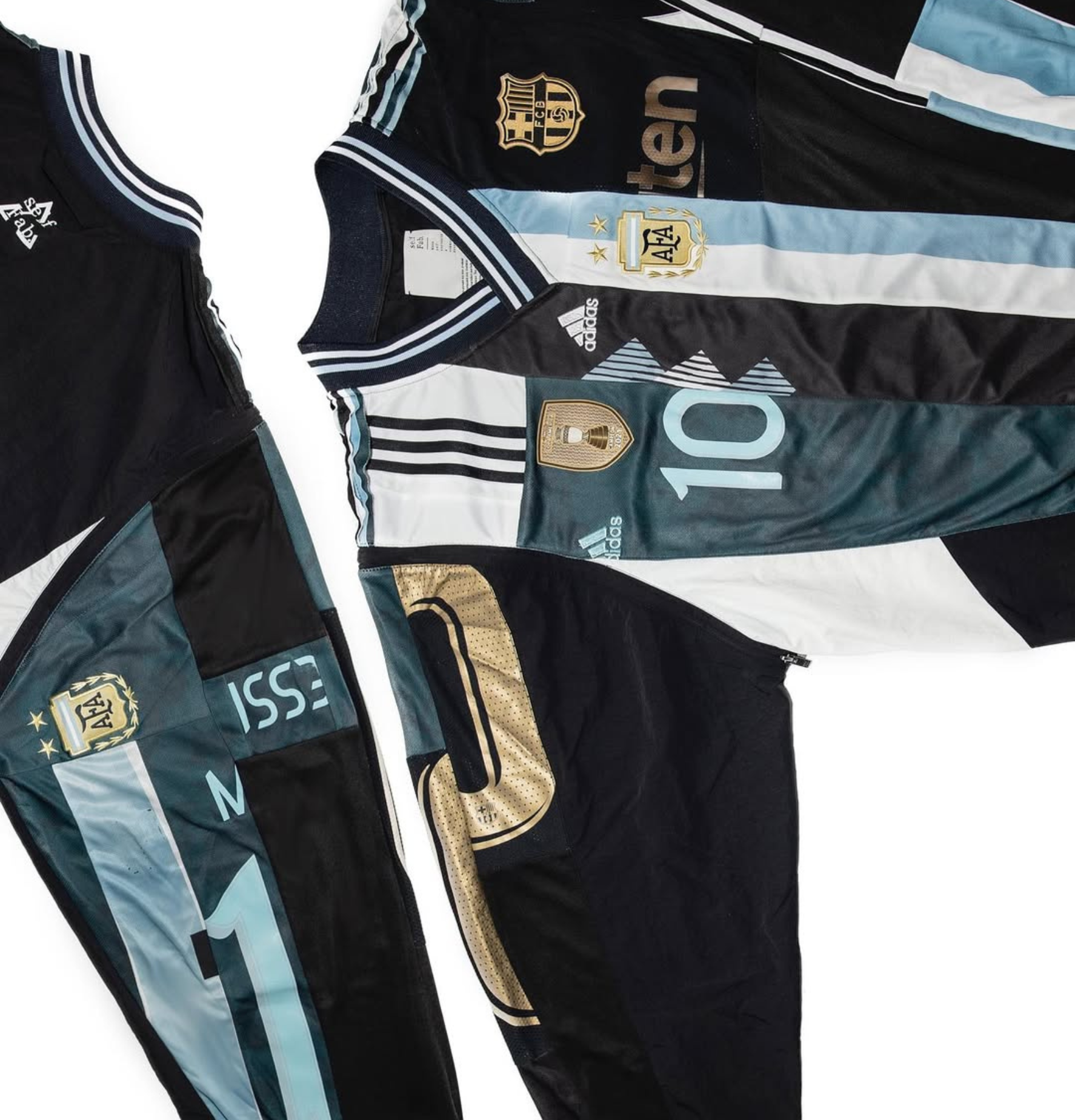 11Remake Argentina X Messi Leather Jacket