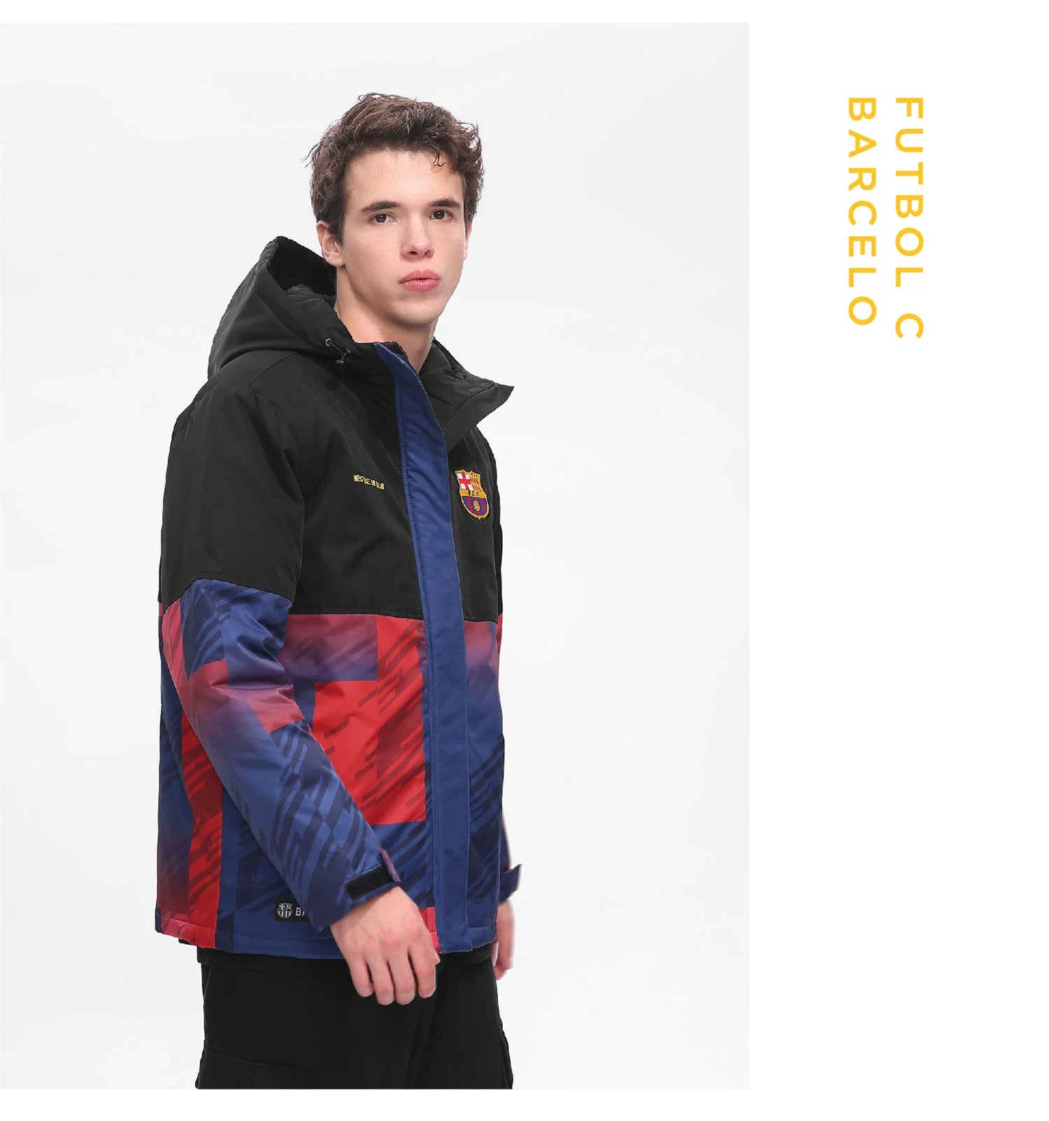 Fc Barcelona Cotton Thickened Coat Jacket