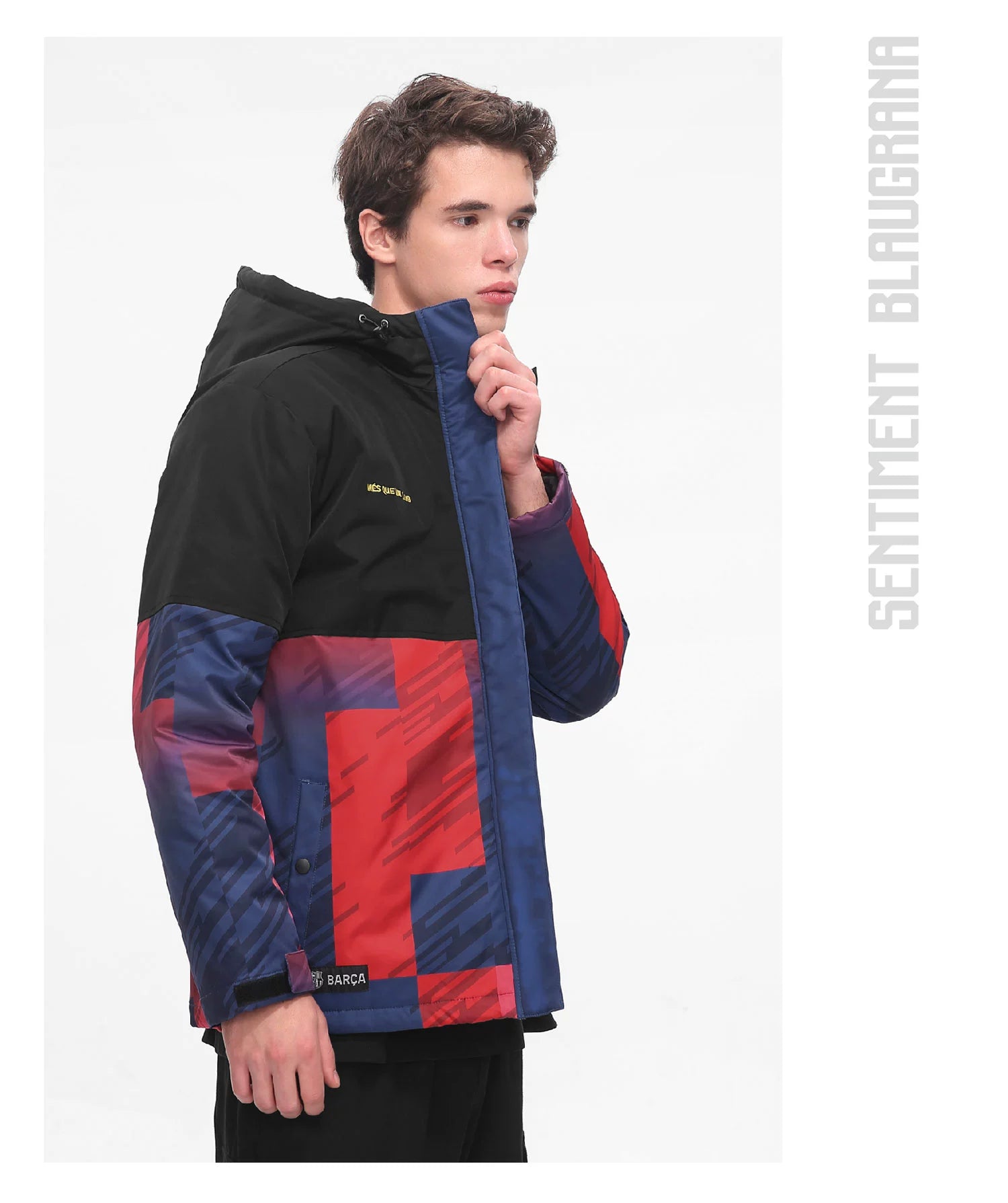 Fc Barcelona Cotton Thickened Coat Jacket