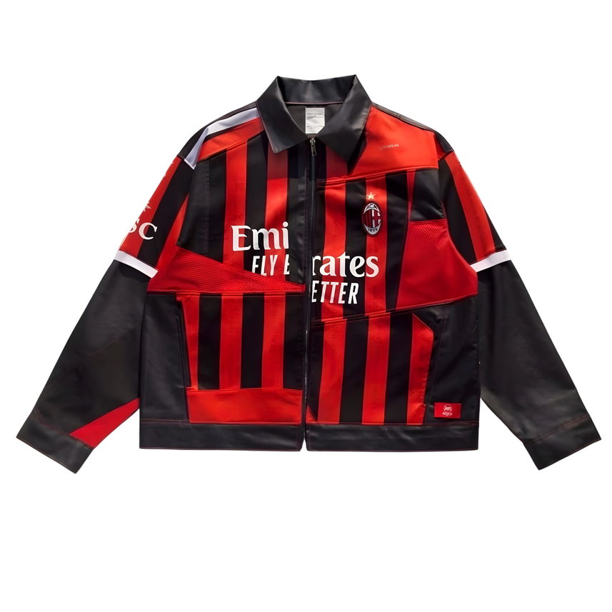11Remake AC Milan Leather Jacket