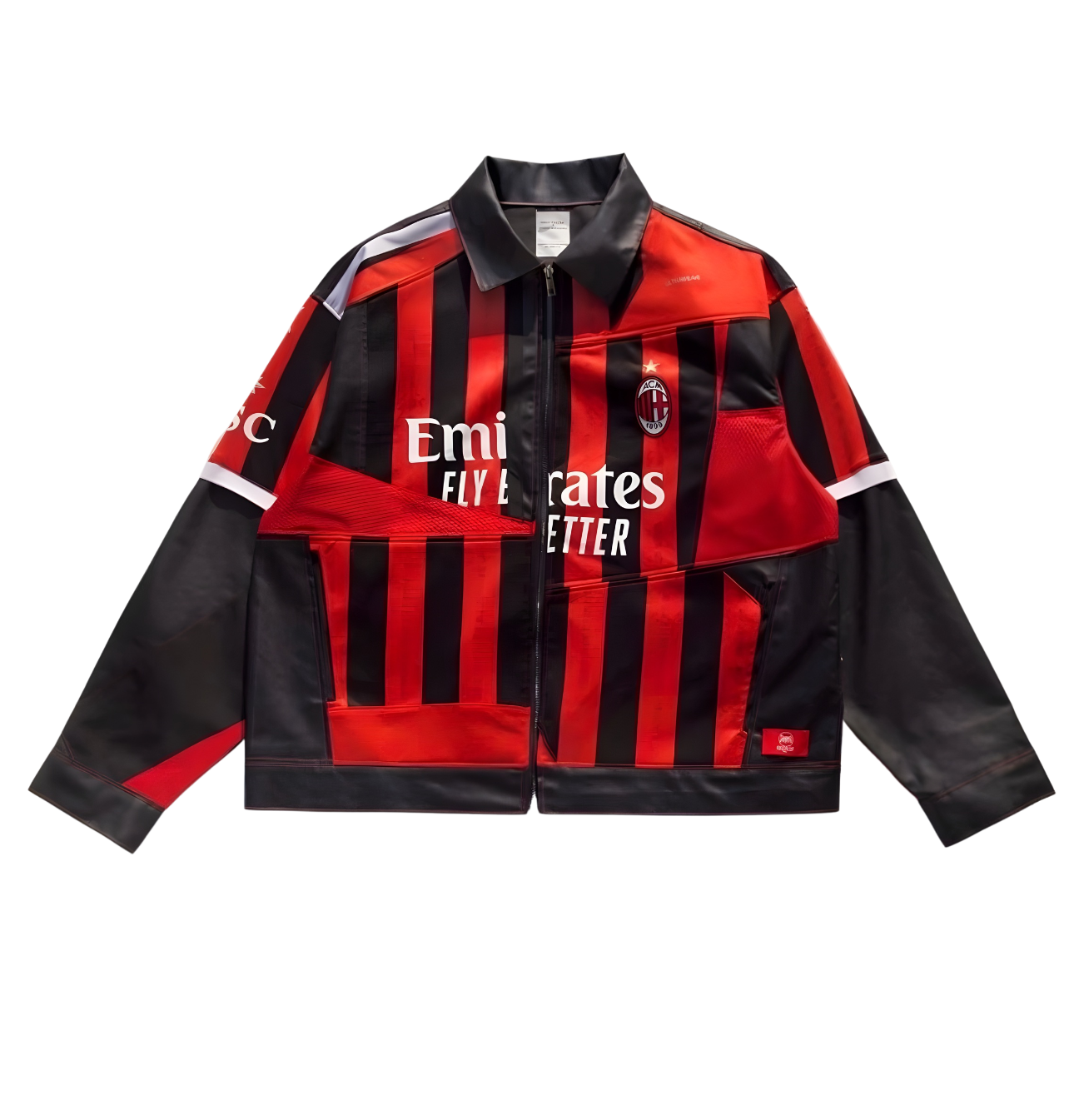 11Remake AC Milan Leather Jacket