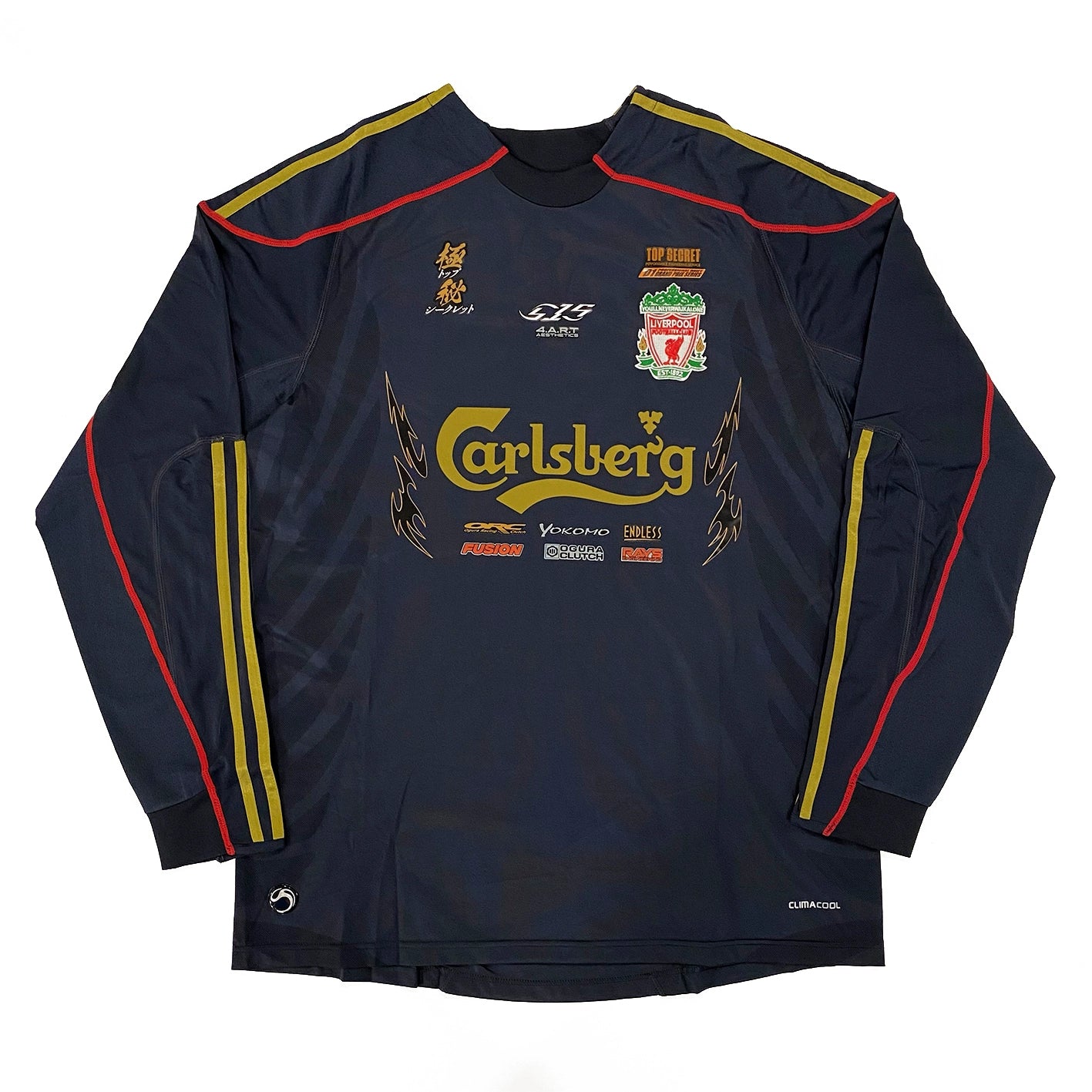 Liverpool X Nissan Top Secret Black Gold S15 Jersey