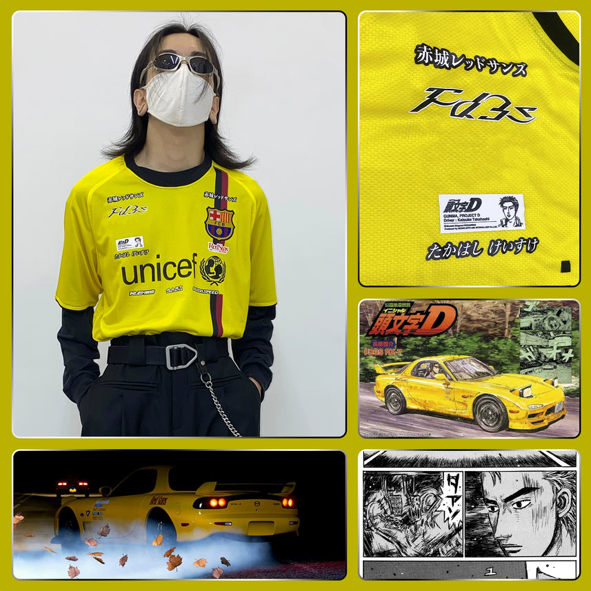 Fc Barcelona X Keisuke Takahashi Mazda RX7 FD3S Jersey