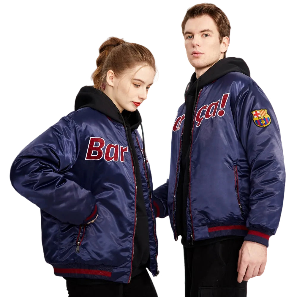 FC Barcelona Satin Flight Jacket