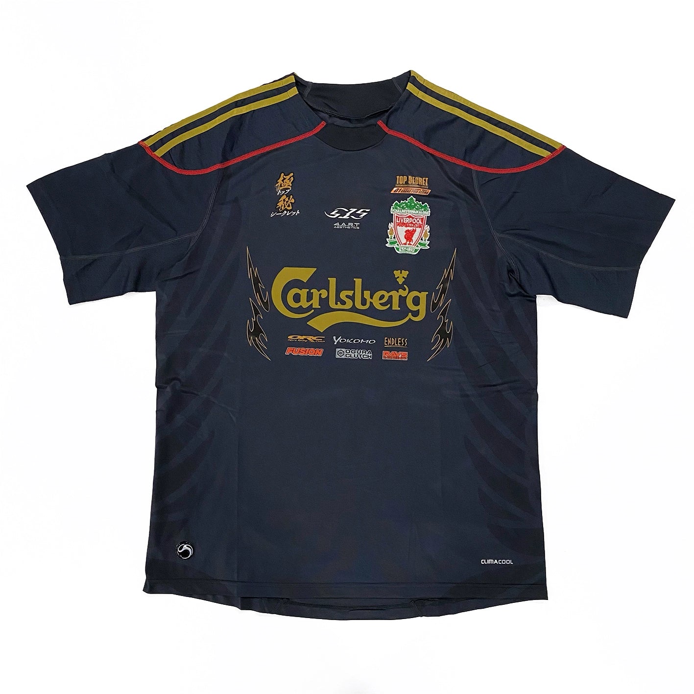 Liverpool X Nissan Top Secret Black Gold S15 Jersey