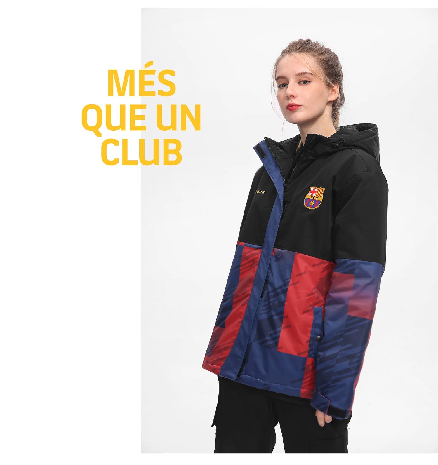 Fc Barcelona Cotton Thickened Coat Jacket