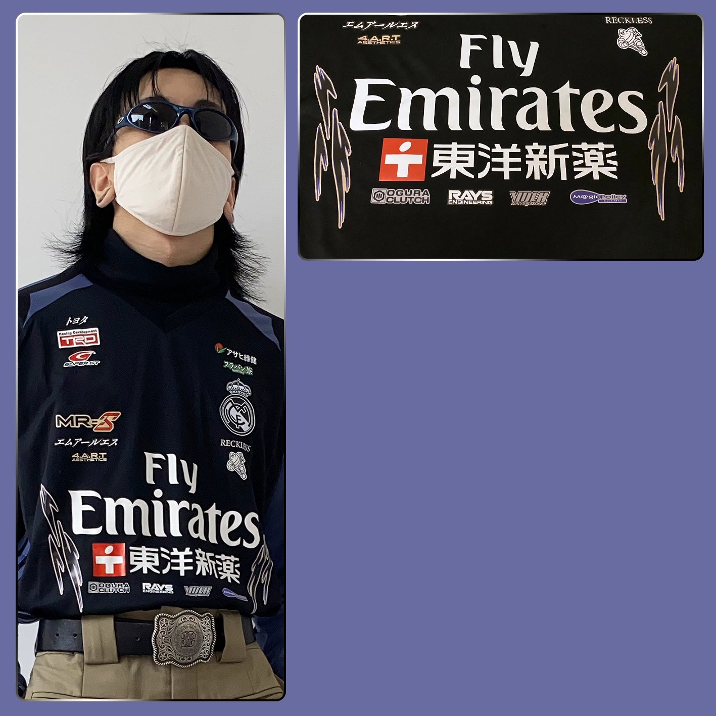 Real Madrid X Toyota MR-S SuperGT TEAM RECKLESS Jersey