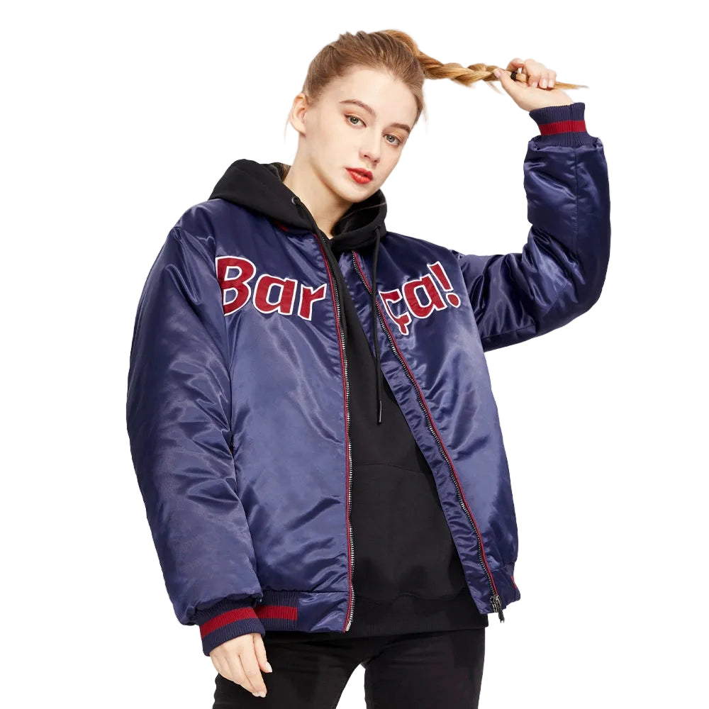 FC Barcelona Satin Flight Jacket
