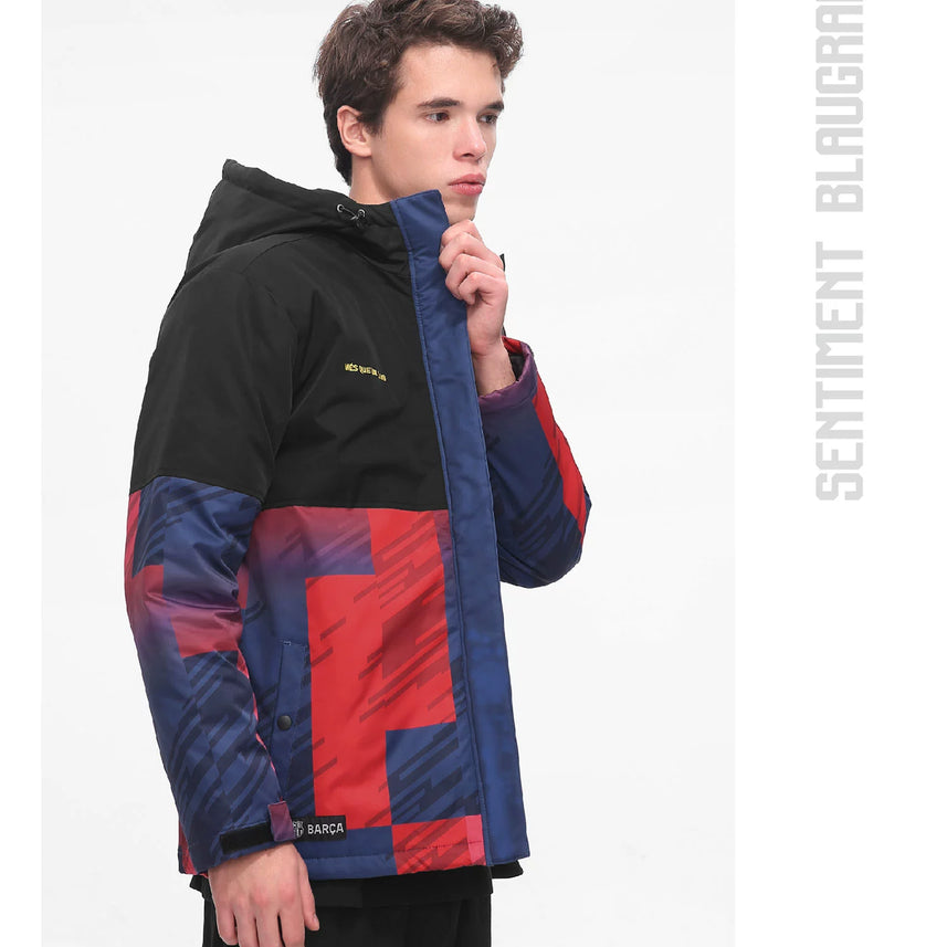 Fc Barcelona Cotton Thickened Coat Jacket