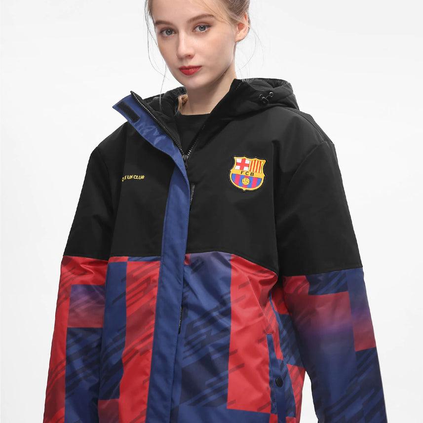 Fc Barcelona Cotton Thickened Coat Jacket
