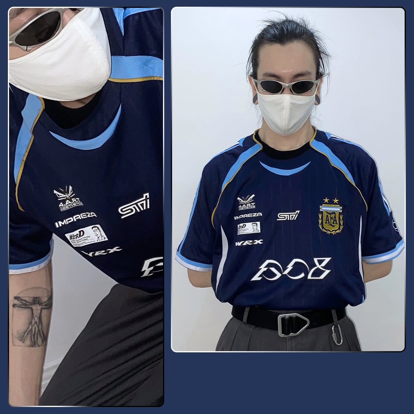 Argentina X Fujiwara Wentai WRC GC8 sti 06 Jersey