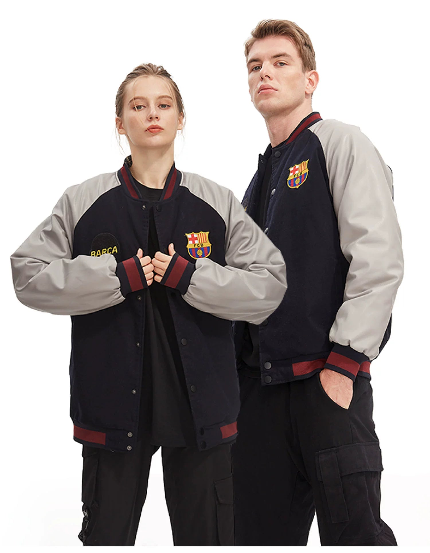 Barcelona Thickened Baseball Jacket